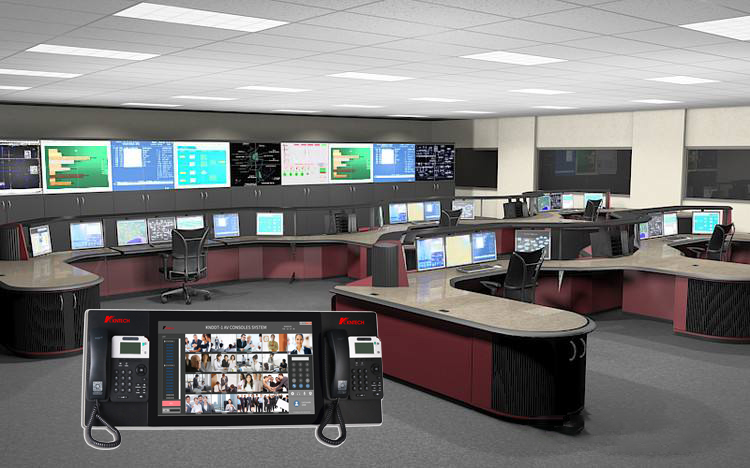 Centre de la console opérateur