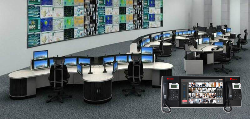 Centre de la console opérateur