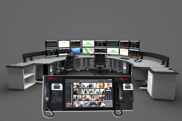 Centre de la console opérateur