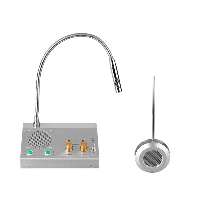 window intercom left view