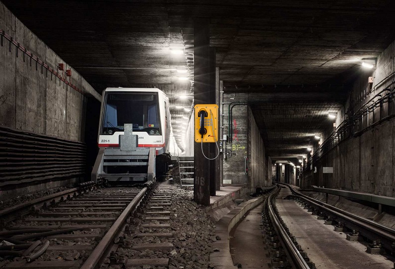 emergency outstation telephone in the tunnel